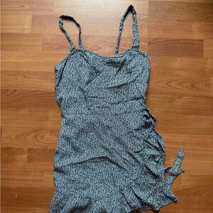 Black and White Spaghetti Strap Dress